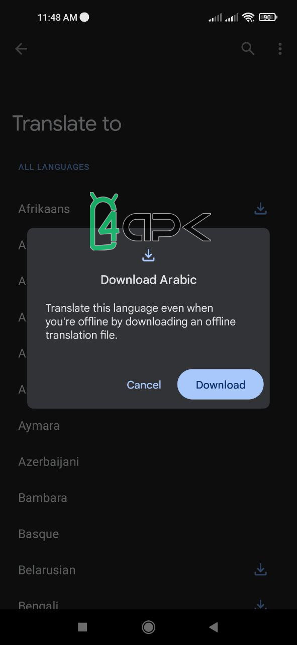 تطبيق google translate